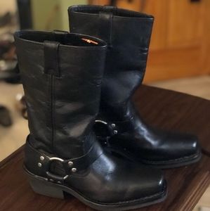 Harley Davidson Leather Moto Boots